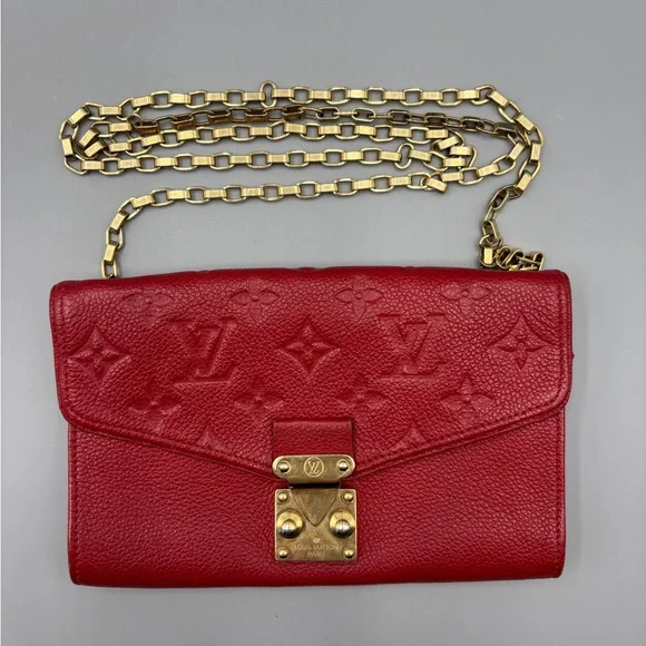 Louis Vuitton red empreinte Saint Germaine crossbody - Picture 2 of 13